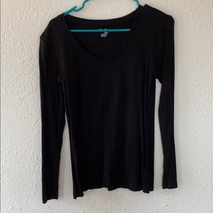 Gap Black Long Sleeve V Neck